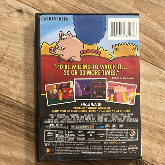 📀 🦖 GUC The Simpsons Movie (2007) DVD 🎥🍿 - Picture 3 of 4